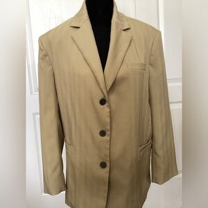 Urban Outfitters Tan Blazer, XS, Linen Blend, Stylish Fit